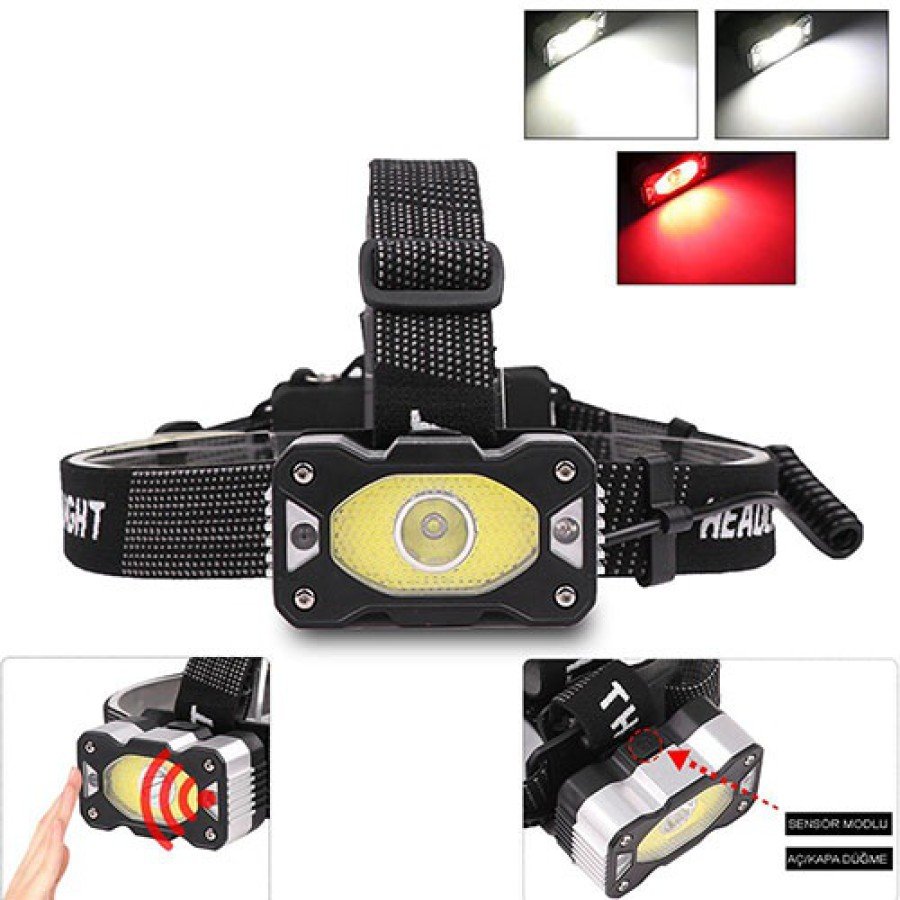 Watton / WT-248 - 4 MODES SENSORED RECHARGEABLE POWERFUL HEAD LAMP