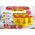 Medical Waste Bucket 10 Liter 10 Pieces Medical Waste Box with Lid Infected Waste Bucket Set
