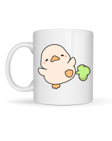 Cute Chick Designed Porcelain Mug MODEL 90 – Fun, Sweet and Joyful Coffee Cup