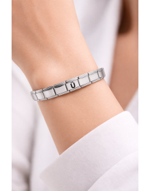 Personalized Steel Bracelet with the Letter U – Stainless Steel Wrist, Elegant and Minimal Letter Bracelet