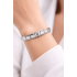Personalized Steel Bracelet with the Letter U – Stainless Steel Wrist, Elegant and Minimal Letter Bracelet