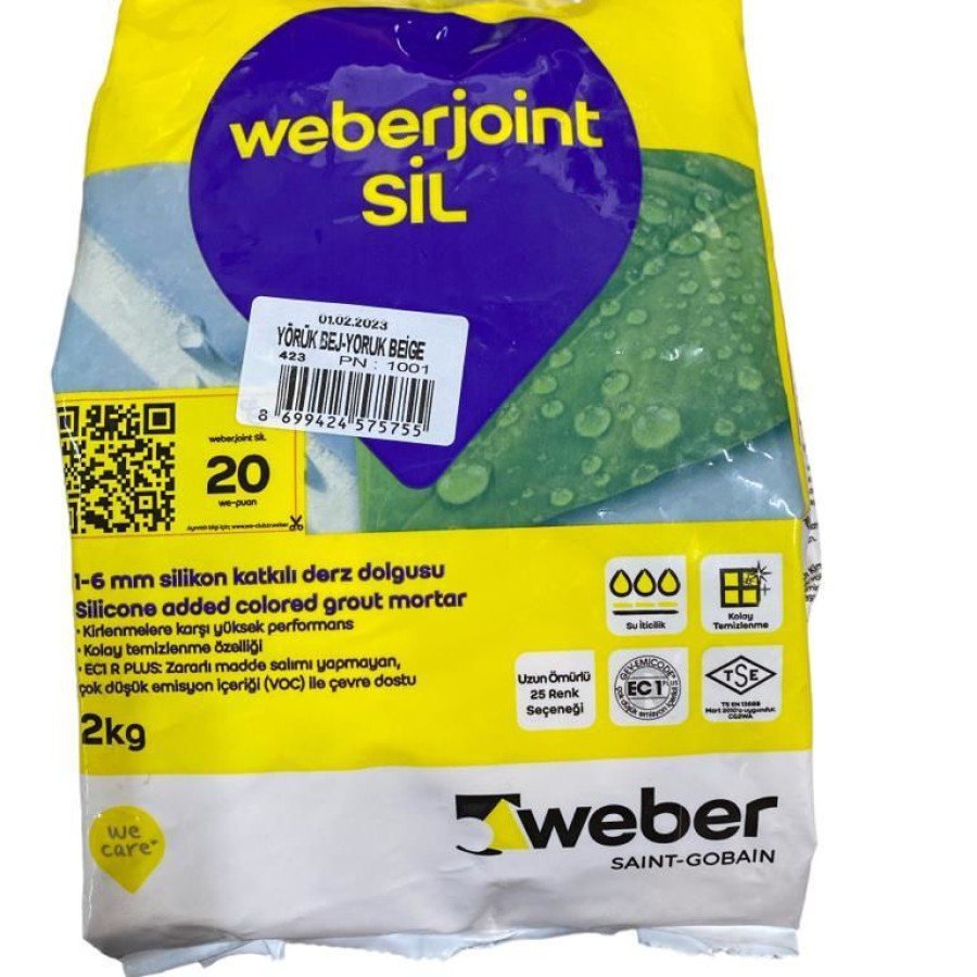Weber Joint Sil 423 Yörük Beige Brown Joint Filler 2 Kg