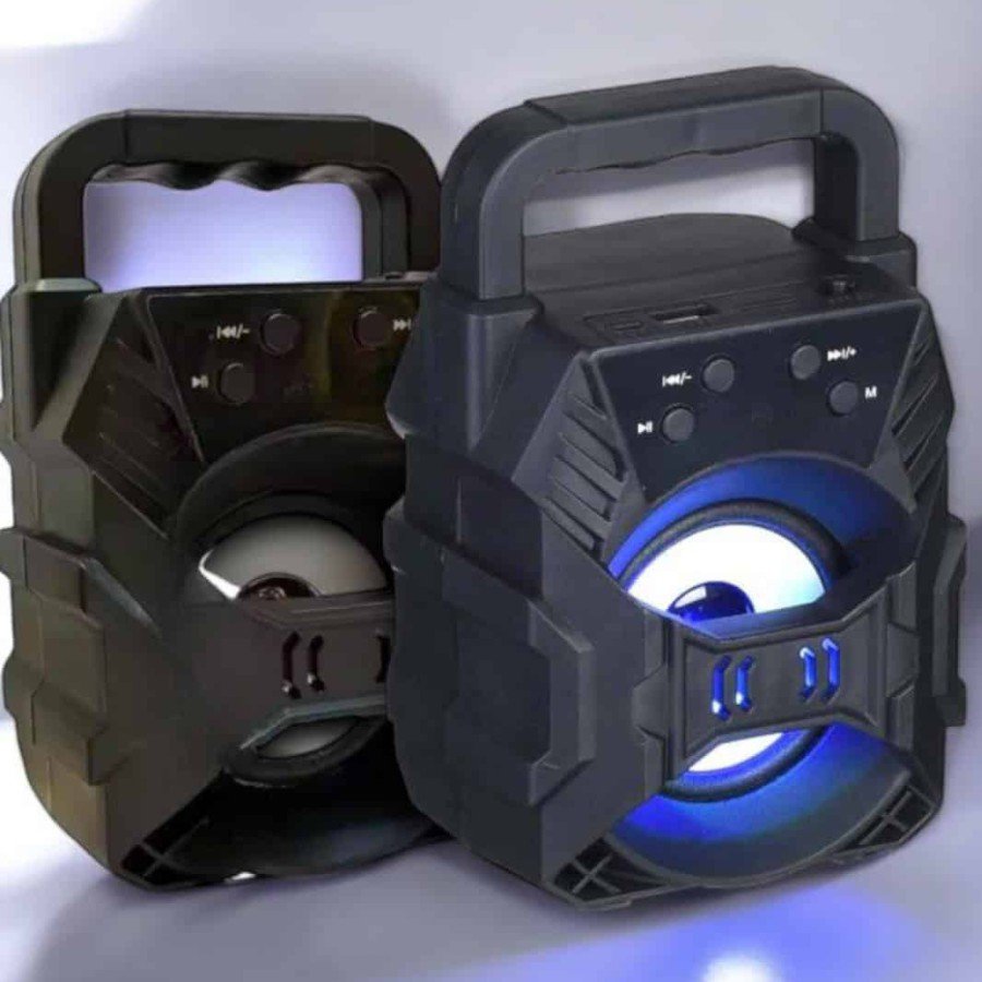 Portable Bluetooth Speaker with LED Light Long Battery Life