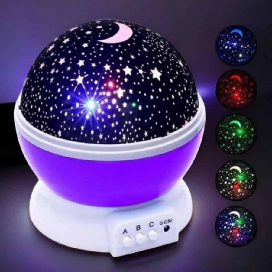 Projection Lamp with Blue and Purple Light