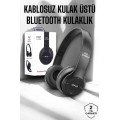 Ergonomic Bluetooth Headset with Over-Ear TF Card and AUX Support