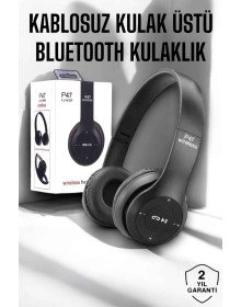 Ergonomic Bluetooth Headset with Over-Ear TF Card and AUX Support