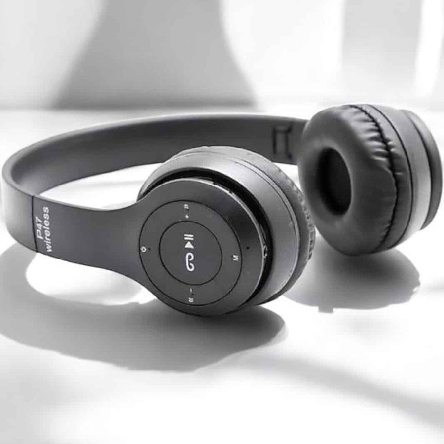 Ergonomic Bluetooth Headset with Over-Ear TF Card and AUX Support