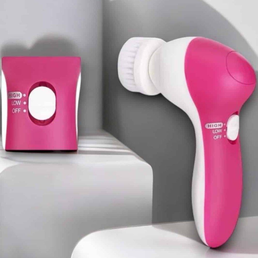 Deep Skin Care with 5-Function Wireless Facial Cleansing Device