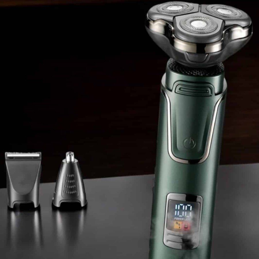 Professional Hair and Beard Care Set with 3 Heads Body, Nose and Ear Hair Removal Professional Hair and Beard Care Set with 3 Heads Body, Nose and Ear Hair Removal