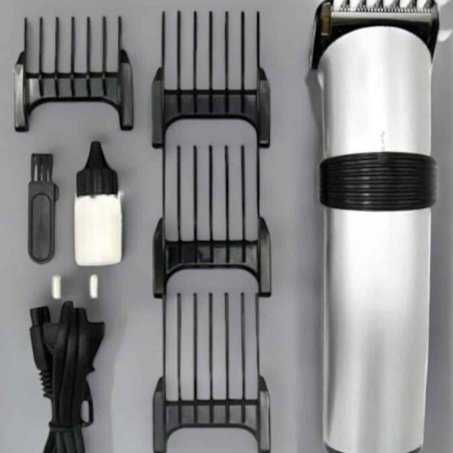 Professional Rechargeable Hair and Beard Clipper Shaver Set with 4 Combs Professional Rechargeable Hair and Beard Clipper Shaver Set with 4 Combs