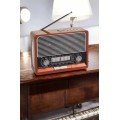 Nostalgic Radio with USB, AUX and SD Card Input, Bluetooth Connection