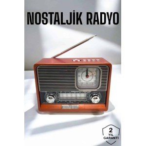 Nostalgic Looking Radio with USB Port and Bluetooth Connection