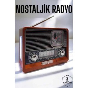 Nostalgic Radio with USB, AUX and SD Card Input, Bluetooth Connection
