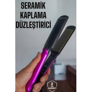 Ceramic Coated Heat Adjustable Anti-Fragment Hair Straightener