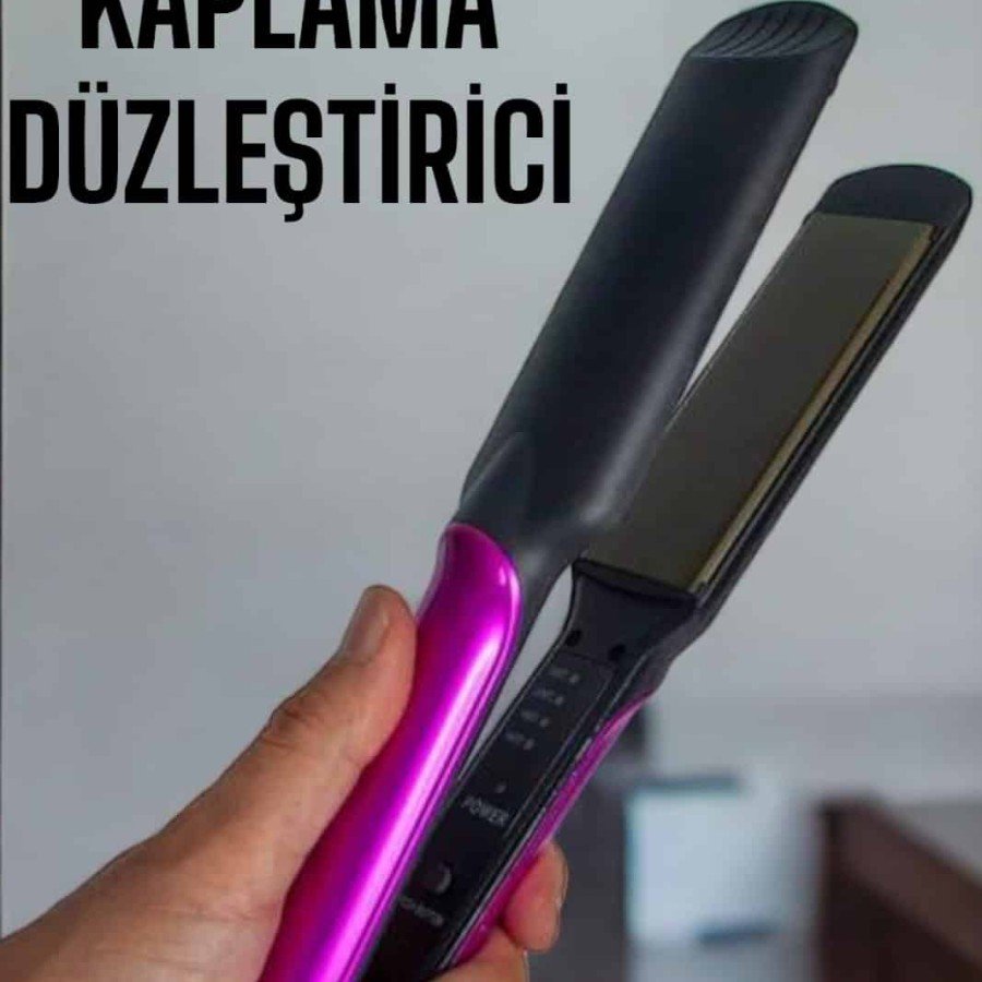 Ceramic Coated Heat Adjustable Anti-Fragment Hair Straightener
