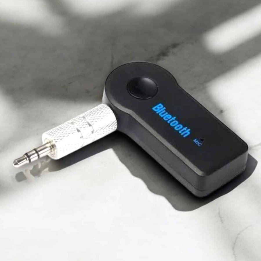 Wireless Bluetooth Aux Car Kit Black with Memory Card