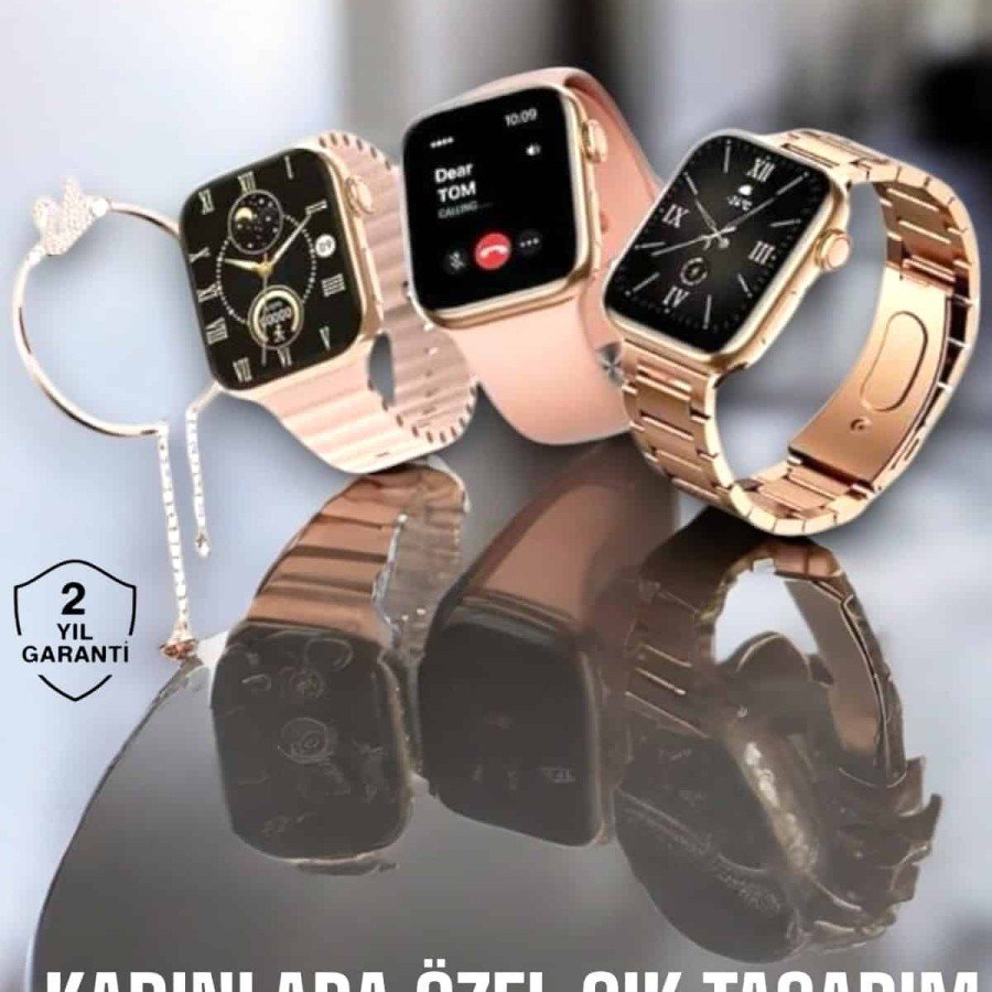 Smart Watch with a Bracelet That Can Track Sleep and Health for Women