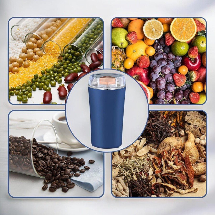 Portable Coffee & Spice Grinder, Easy to Clean and Long-Lasting Stainless Steel