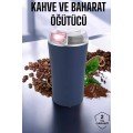 Portable Coffee & Spice Grinder, Easy to Clean and Long-Lasting Stainless Steel