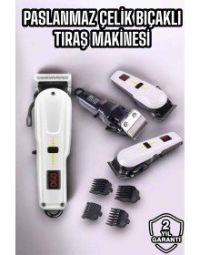 New Generation Shaver with Long Rechargeable Stainless Steel Blade