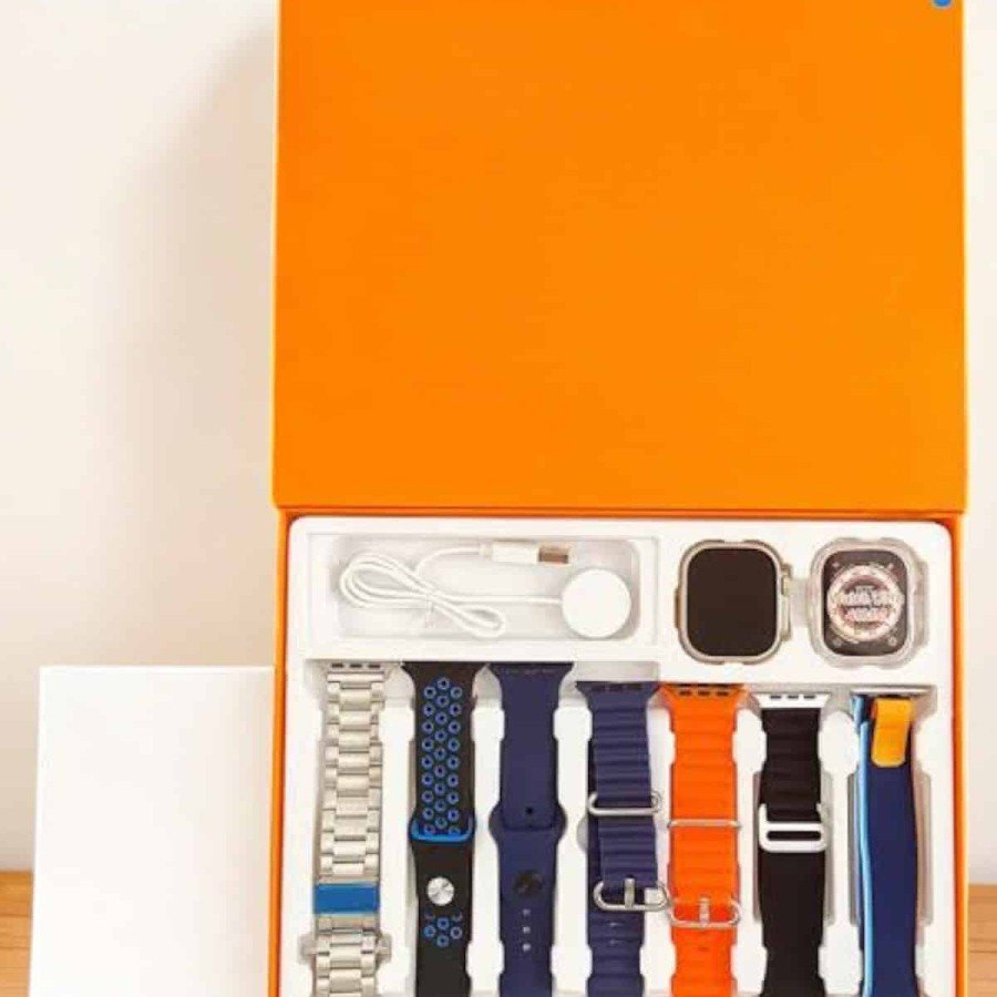 Smart Watch with 7 Different Bands, Call Answering Notification GPS Feature