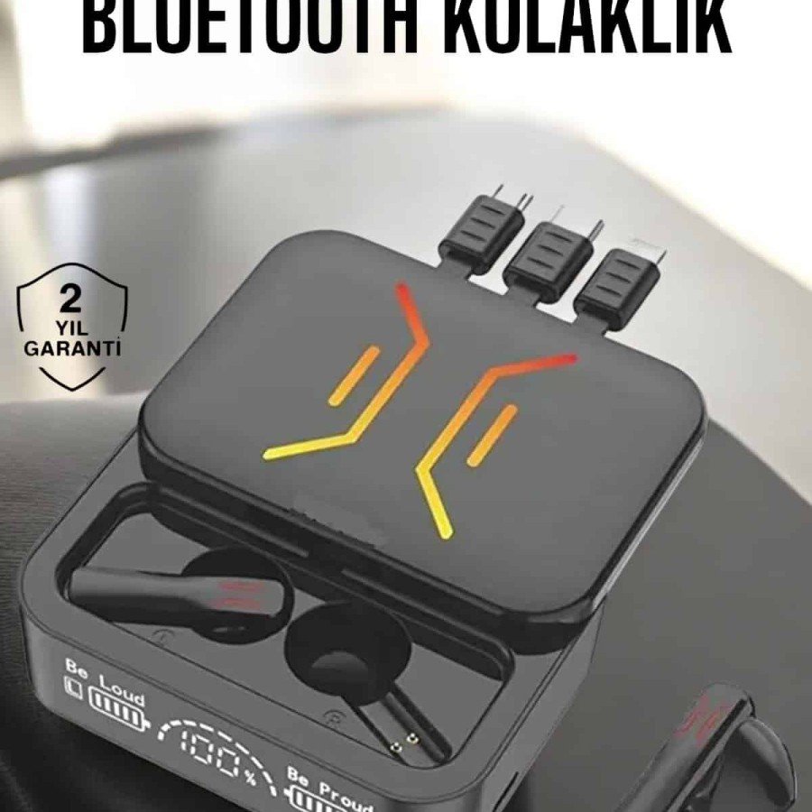 Wireless Bluetooth Headset with Powerbank Long Battery Life High Sound Quality
