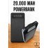 20.000 Mah LED Illuminated LCD Screen USB Port Type-C Lightning Powerbank