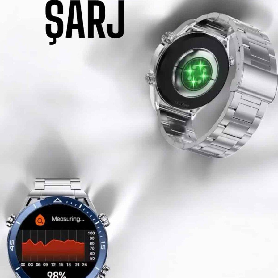 Smart Watch New Generation 2024 Model with Metal Band and Bluetooth Connection