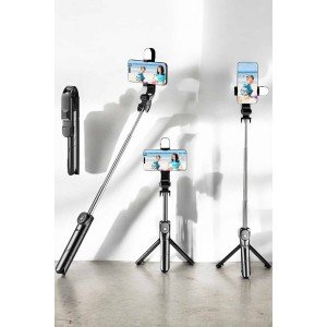 Tripod Wireless Bluetooth Connected Selfie Stick 360 Degree Rotatable Tripod Wireless Bluetooth Connected Selfie Stick 360 Degree Rotatable