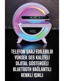 Bluetooth Speaker 15W Wireless Fast Charging LED Night Light
