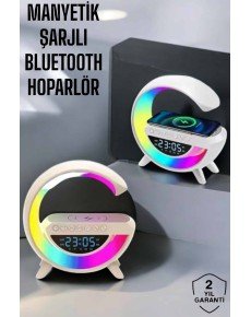 Bluetooth Speaker 15W Wireless Fast Charging LED Night Light