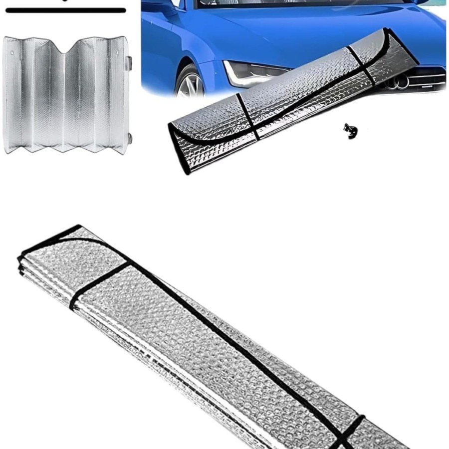 Car Sunshade Heat Preventive Compatible for All Vehicles Against UV Rays