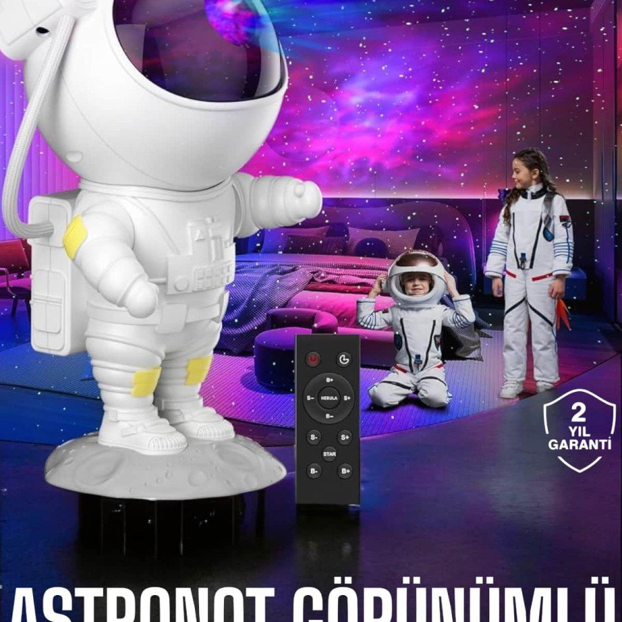 Special Projection Astronaut Lamp Speaker Cute for Children
