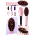 Hair Straightener Comb Heat Adjustable Anti-Damage Straightener Blow Dryer Comb