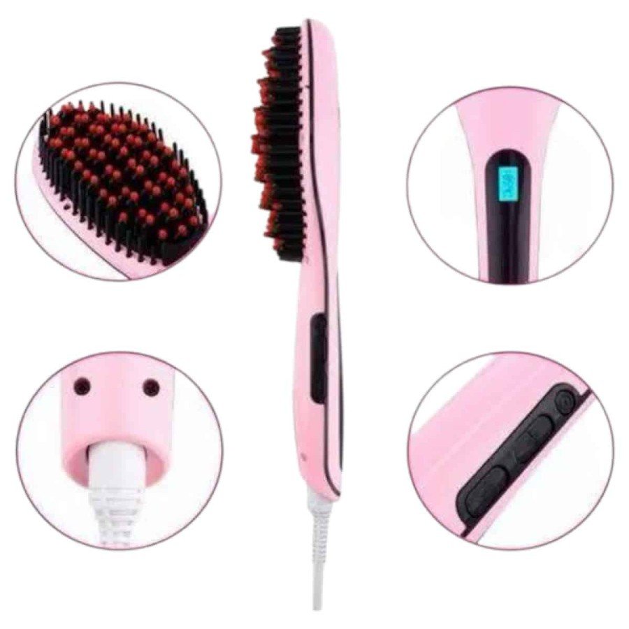 Blow Dryer Effective Hair Straightener Comb Anti-Fragment Swivel Cord Heat Adjustable