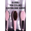 Hair Straightener Comb Heat Adjustable Anti-Damage Straightener Blow Dryer Comb