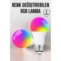 Color Changing RGB LED Light Bulb A+Enerji 15 Watt LED Light