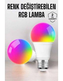 Color Changing RGB LED Light Bulb A+Enerji 15 Watt LED Light