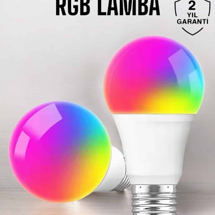 Color Changing RGB LED Light Bulb A+Enerji 15 Watt LED Light