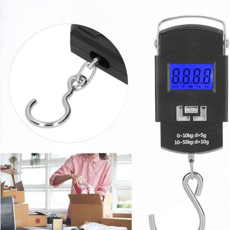 50 Kg Hand Scale Weight Meter Digital Display Hook Portable 50 Kg Hand Scale Weight Meter Digital Display Hook Portable