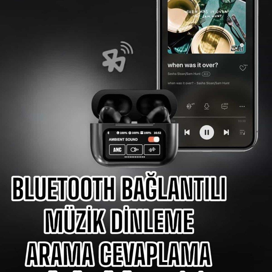 New Generation Bluetooth Headset with Screen, High Sound Quality, Long Charging Time