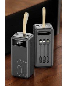 Powerbank 60.000 MAH 4 Ports Long Charging Time with Digital Display