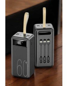 Powerbank 60.000 MAH 4 Ports Long Charging Time with Digital Display