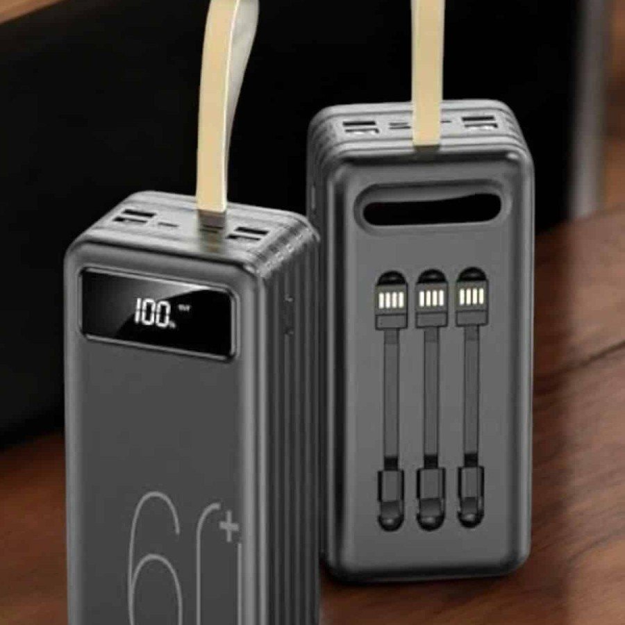 Powerbank 60.000 MAH 4 Ports Long Charging Time with Digital Display