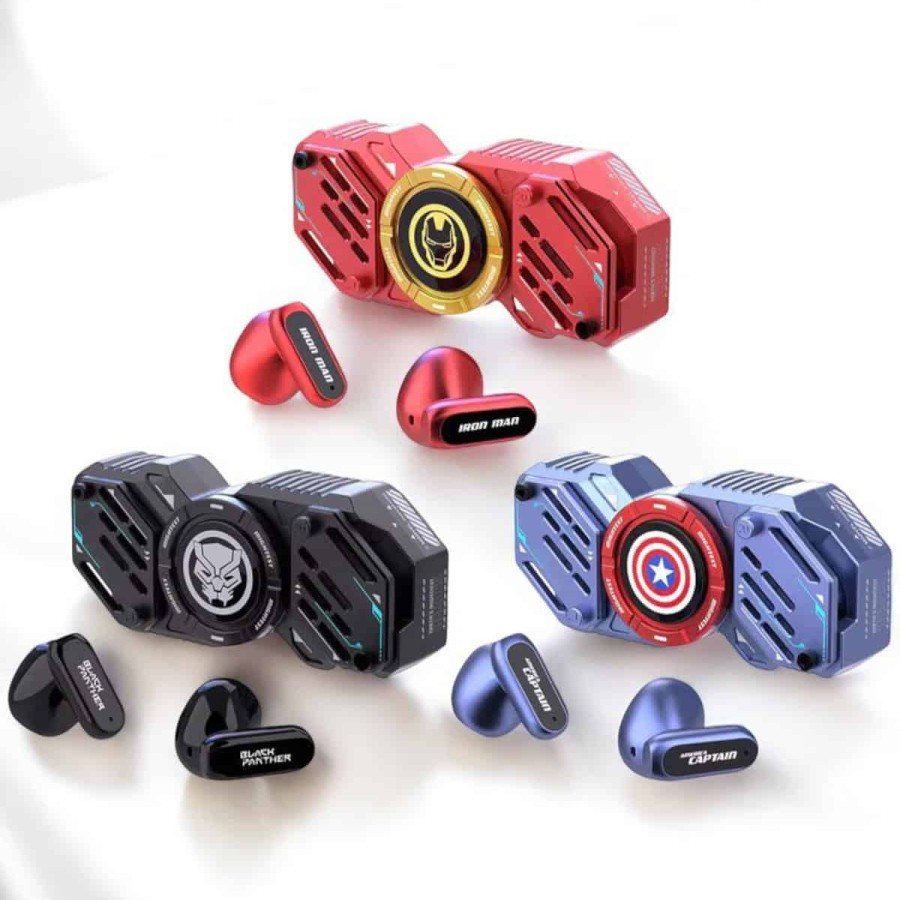 Red Wireless Bluetooth Headset Fidget Spinner Headset