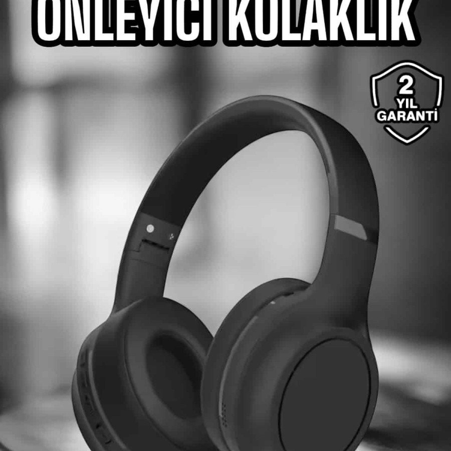 On-Ear Wireless Bluetooth Headset Noise Canceling Adjustable