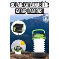 Solar Powered LED Lamp Camping Lamp Foldable Lamp USB Rechargeable
