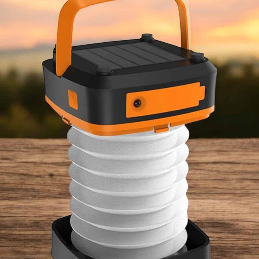 Solar Powered LED Lamp Camping Lamp Foldable Lamp USB Rechargeable
