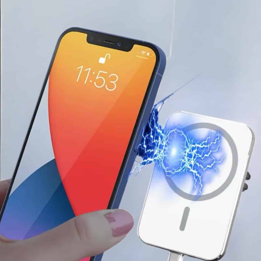 Vehicle compatible Wireless 15W Portable Charger Dual Cable Vehicle compatible Wireless 15W Portable Charger Dual Cable