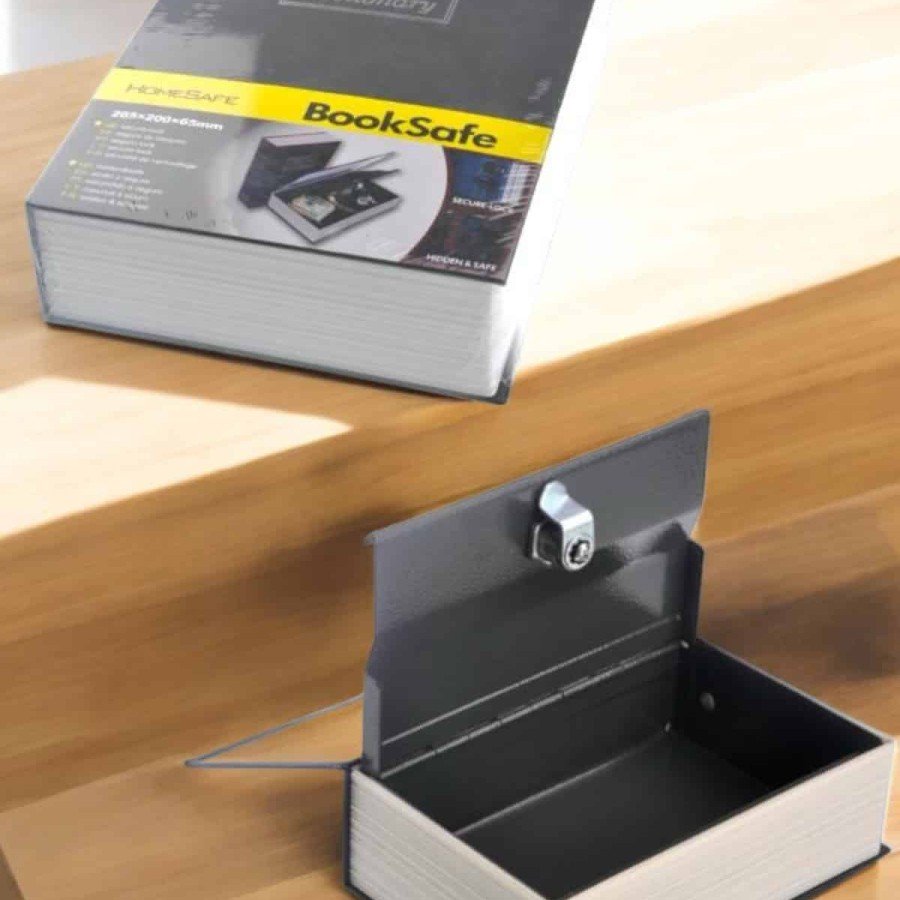 Hidden Safe English Dictionary Book Look Secret Mini Steel Safe with Key Locked